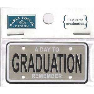  Graduation Mini Metal License Plate for Scrapbooking 