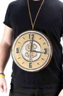  Rapper Clock Medallion Necklace Clothing