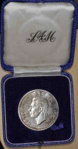 South Africa KGVI Silver 5 Shillings 1947 Proof in Original Case of 