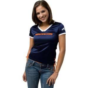  Denver Broncos Womens Draft Me II V Neck Top Sports 