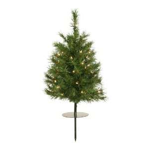 Set of 6 2 x 16 Outdoor Stake Tree Tree 35 Clear Lights  