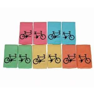 Embroidered Tandem Bicycle Hand Towel Set:  Home & Kitchen