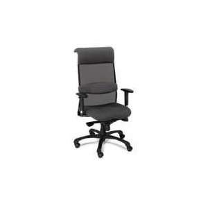   Eon Series High Back Swivel/Tilt Chair, Black/Gray Mesh: Office