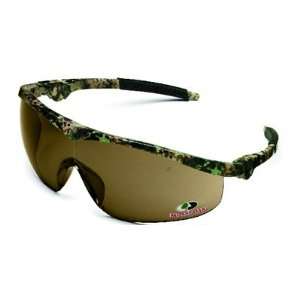 Storm Safety Glasses With Mossy Oak Camo Frame And Brown Lens