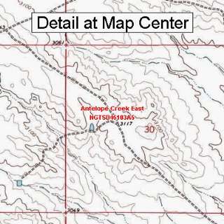  USGS Topographic Quadrangle Map   Antelope Creek East 