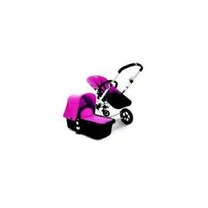  Bugaboo Cameleon Stroller   Dark Grey Base   Pink Fleece 