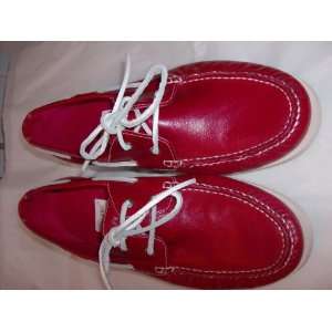  Cole Haan Air Yacht Club Boat Shoes (Red): Sports 