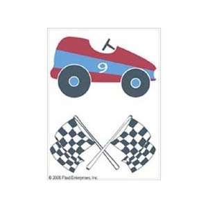  Jeaneology Kids Embroidered Iron ons 1/pkg race Car: Arts 