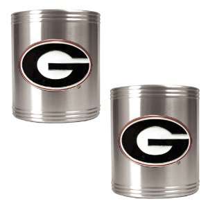  University Of Georgia Bulldogs 2pc Stainless Steel Can 