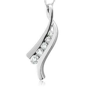   Diamond Pendant Necklace (GH, I1 I2, 0.37 carat): Diamond Delight