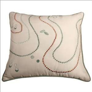   2482 Cream Dotted Line Decorative Pillow   Set of 2