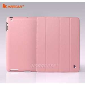   Jisoncase Smart Leather Cases for Ipad 2 Pink
