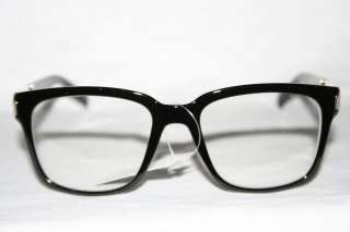 Louis V Eyewear Paris Nerd Clear Glasses Geek Black Silver Large 