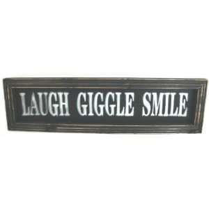  Large Laugh, Giggle, Smile Vintage Screen Sign Case Pack 4 