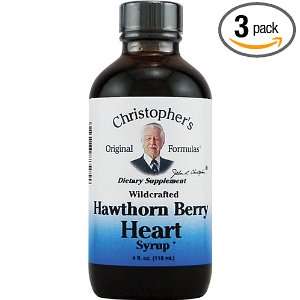  Dr. Christopher Hawthorn Berry Heart Syrup   4 Oz, Pack of 3 