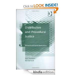 Distributive and Procedural Justice Research and Social Applications 