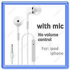 In Ear Earphone Headphone w/Mic For iPhone 3G i Pod 