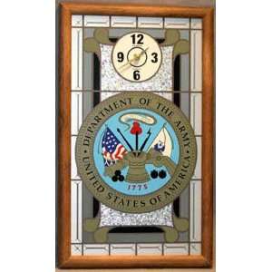 United States Army Framed Glass Wall Clock:  Sports 