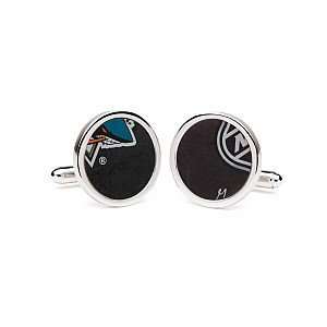   Sharks NHLï¿½ Authentic Game Used Puck Round Cuff Links: Sports