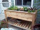 cedar wood raised garden bed planter table 