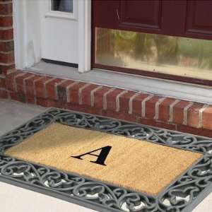  Monogram Coir Doormat 30x48: Patio, Lawn & Garden