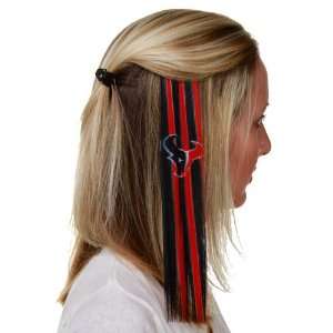 Houston Texans Ladies Red Navy Blue Sports Extension Hair Clips 