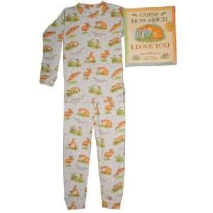 Books to Bed   Infant Pajamas with Board Book   Guess How Much Pink 18 