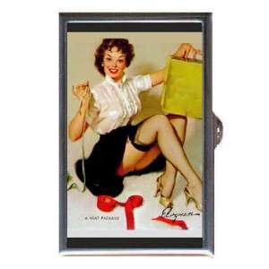  PIN UP GIRL WRAPPING PACKAGE Coin, Mint or Pill Box: Made 