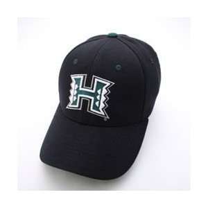 Hawaii Rainbow Warriors Team Logo Flex Fit Hat (Black):  