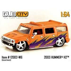  Jada Dub City Orange & Purple 2003 Hummer H2 164 Scale 