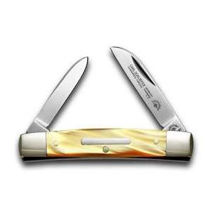   BRAND Orange Celluloid Congress Pocket Knife Knives