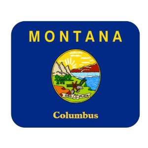 US State Flag   Columbus, Montana (MT) Mouse Pad 