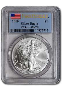 2010 American Silver Eagle   PCGS MS70   First Strike  