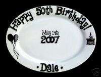 50th Birthday Personalized Gift Plate  