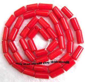 5x9mm Red Ocean Coral tube shape Loose Beads 15  