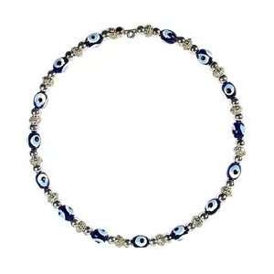  Evil Eye Necklace   Dark Blue: Arts, Crafts & Sewing