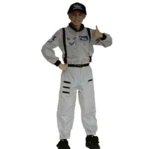   Boys Astronaut Costume & Flight Commander Hat Medium 7 8: Toys & Games