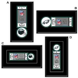  Philadelphia Eagles Single Ticket Frame: Sports & Outdoors