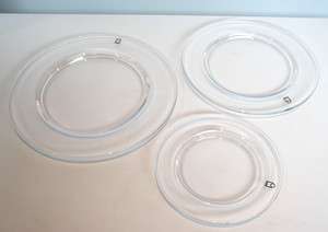 Ichendorf Milano Glass Plates, set of 3 NEW  