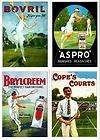 Victorian Edwardian British Tennis Ad Postcard Set of 4