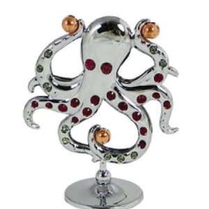Chrome Plated Octopus Chrome Plated Free Standing   Multicolored 