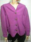 Geiger Collections Magenta Boiled Wool Womens Jacket S. 44 Made in 