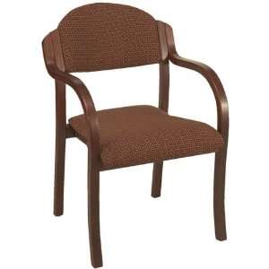  KFI Seating 1921 Wood Frame Padded Stack Chair with Arms 