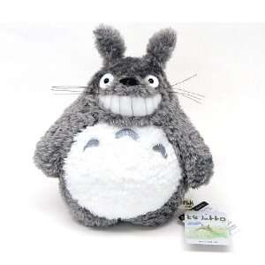   Totoro 8 Smiling Light Grey Totoro Soft Plush Toy: Toys & Games