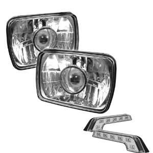   Headlights 7X6in and LED Day Time Running Light Package Automotive