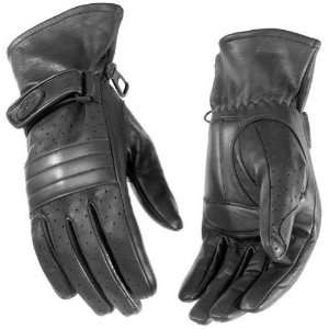  River Road Monterey Gel Palm Perforated Black Leather 