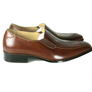   : Quality Mens Leather Dress Shoes NEW BROWN SIZE: 8.5 Delli Dino