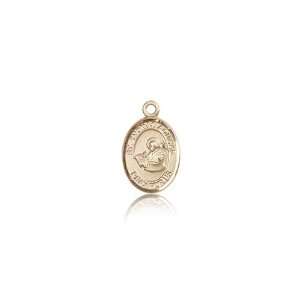  14kt Gold St. Saint Thomas Aquinas Medal 1/2 x 1/4 Inches 