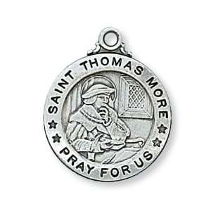 St. Thomas More Sterling Round Medal