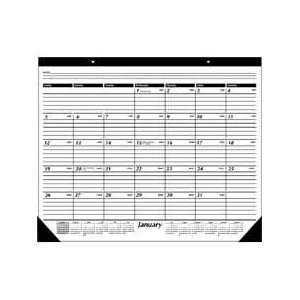  At A Glance Nonrefillable 12 Month Desk Pads: Office 
